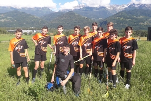 Les U17 avec leurs nouveaux maillots